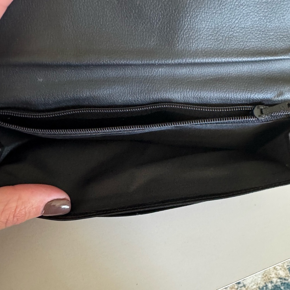 DIOR Black Leather Envelope Wallet - Picture 5 of 8